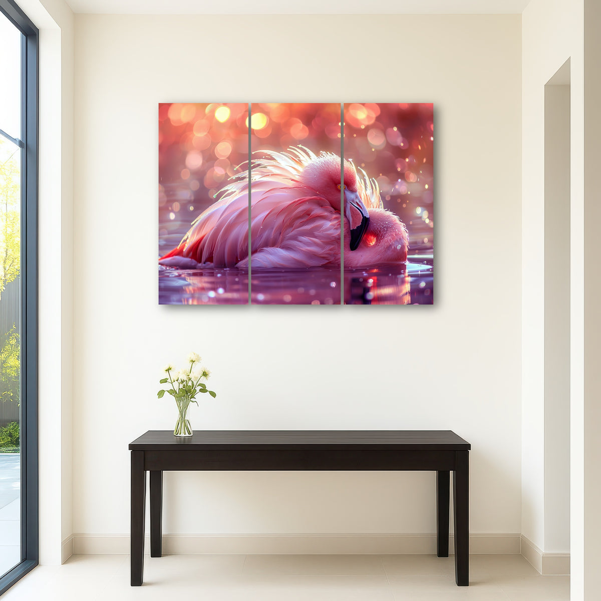AUTO-MOCKUP ROOM | Beautiful Pink Flamingo