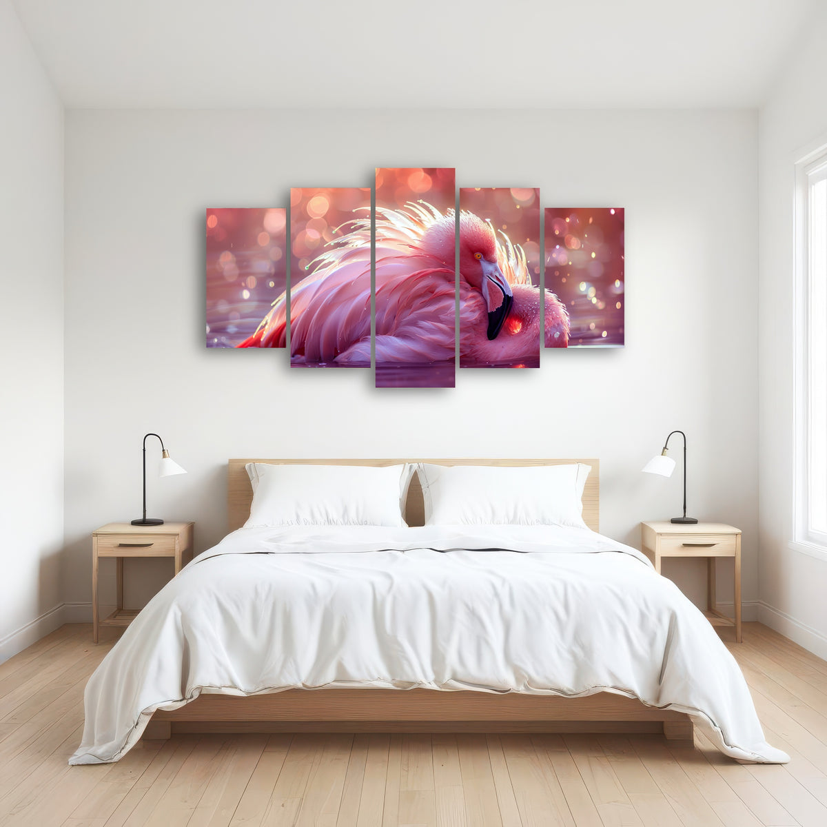 AUTO-MOCKUP ROOM | Beautiful Pink Flamingo