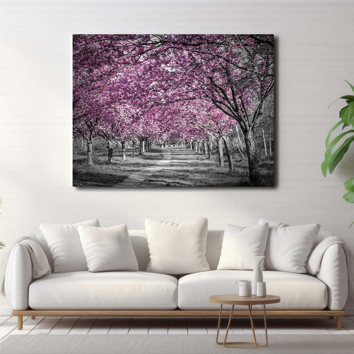 Beautiful Cherry Blossom Alley in Pink Wall Art