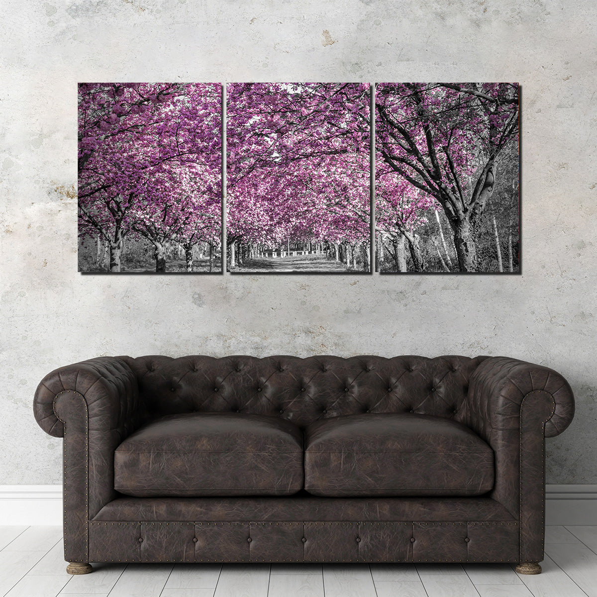 Beautiful Cherry Blossom Alley in Pink Wall Art