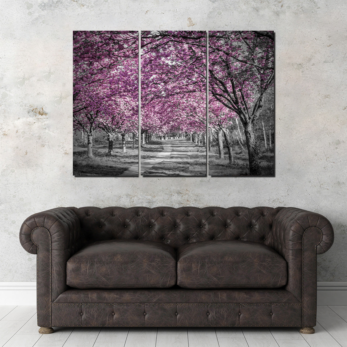 Beautiful Cherry Blossom Alley in Pink Wall Art