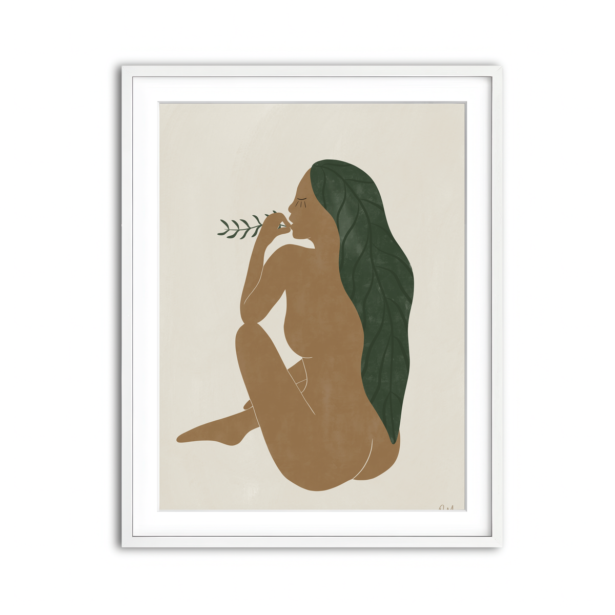 Framed Print 3x4 White