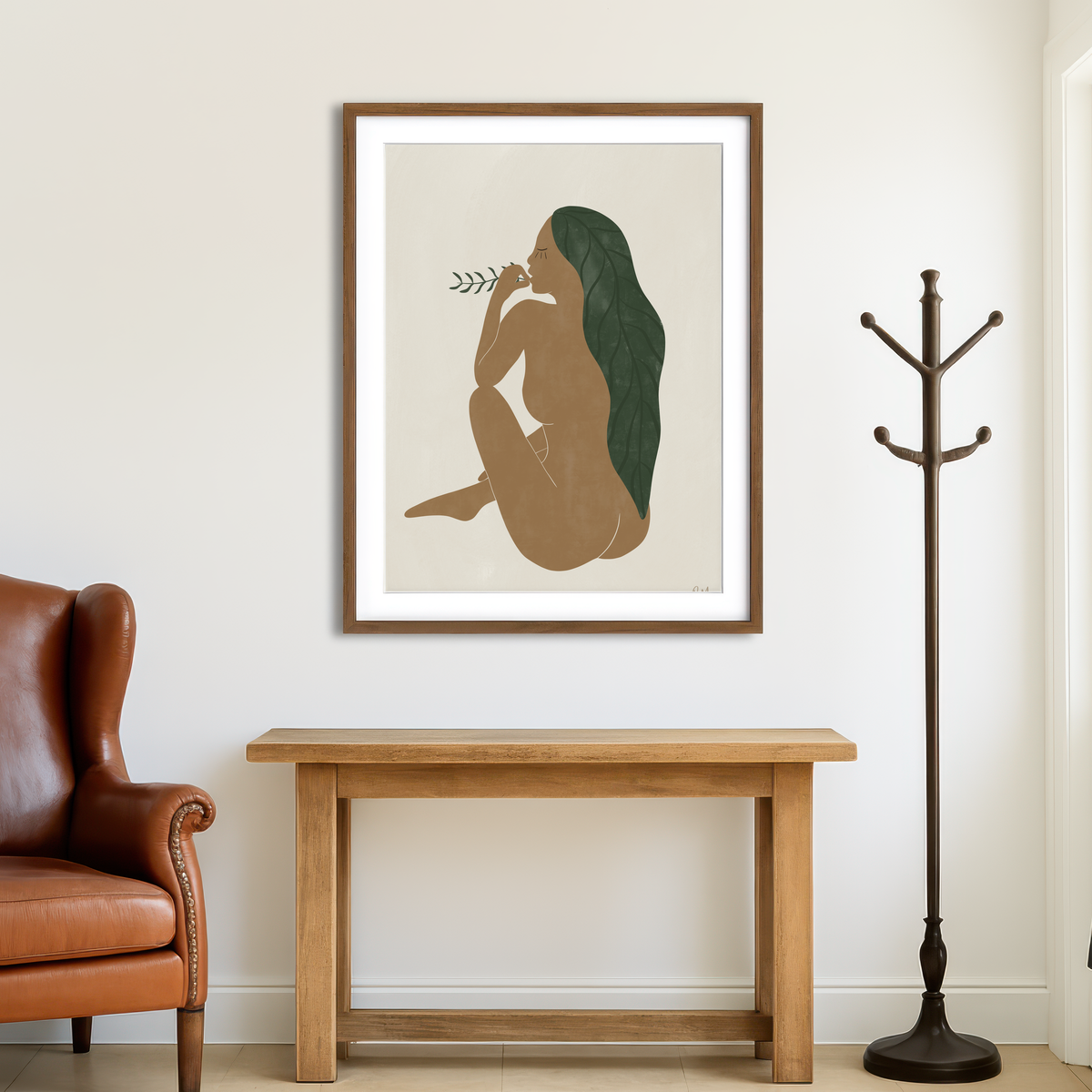 AUTO-MOCKUP ROOM | Beauty Seated Wall Art