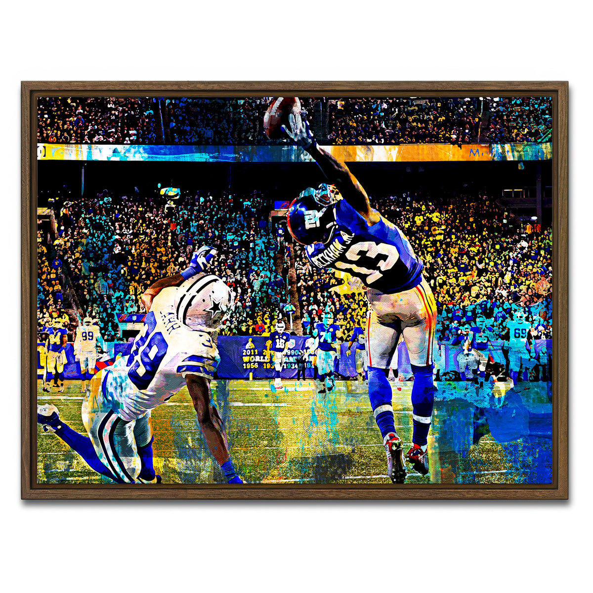 AUTO-MOCKUP WHITE | Beckham Jr. Catch | 1 Piece | Walnut Framed Canvas | group=4x3