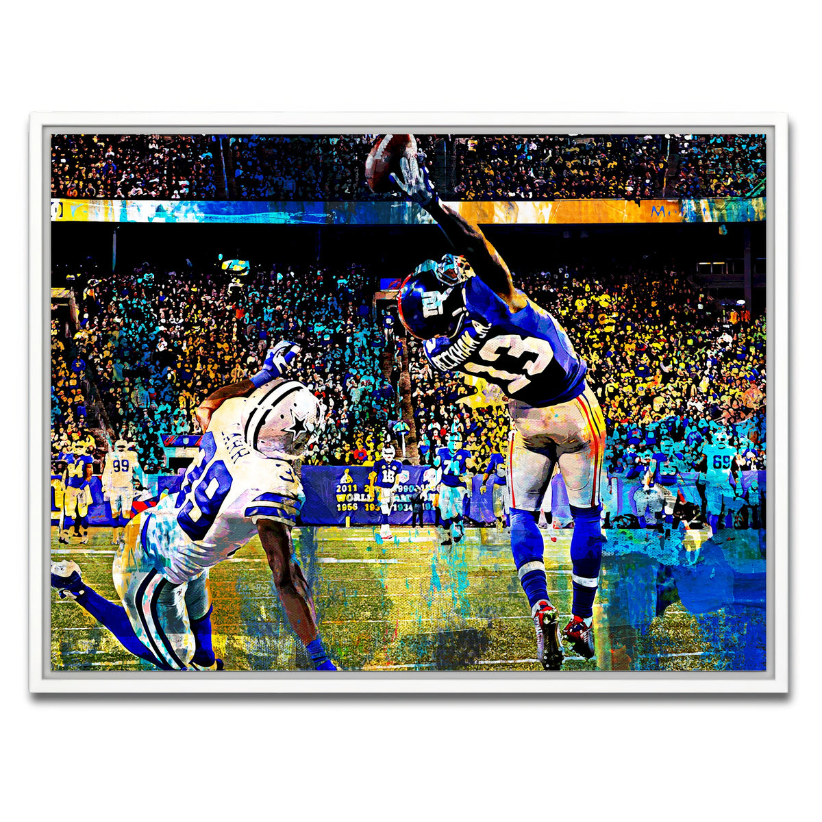 AUTO-MOCKUP WHITE | Beckham Jr. Catch | 1 Piece | White Framed Canvas | group=4x3