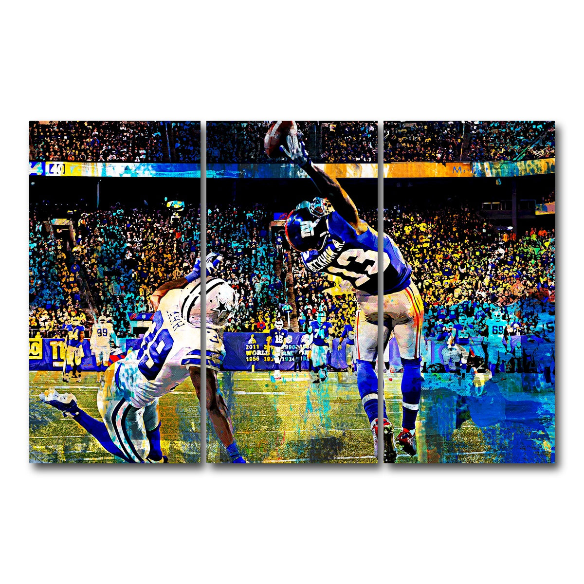 AUTO-MOCKUP WHITE | Beckham Jr. Catch | 3 Piece | Gallery Wrap Canvas | group=12x24