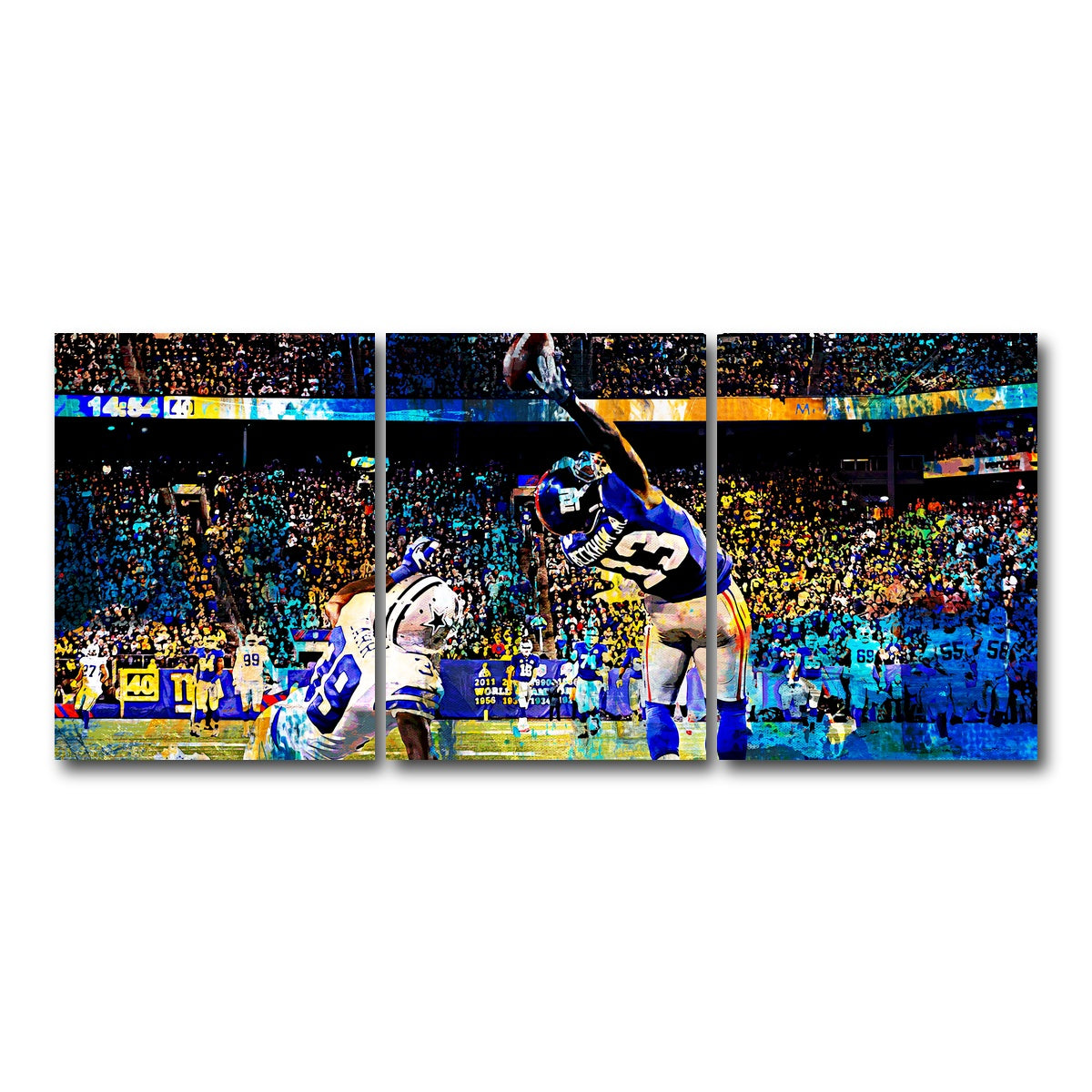 AUTO-MOCKUP WHITE | Beckham Jr. Catch | 3 Piece | Gallery Wrap Canvas | group=18x24