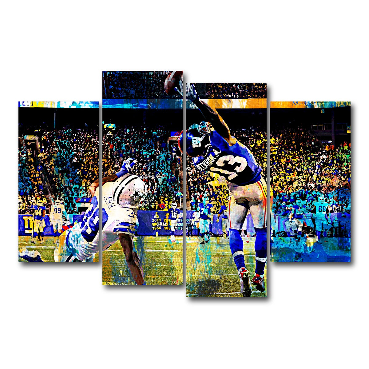 AUTO-MOCKUP WHITE | Beckham Jr. Catch | 4 Piece | Gallery Wrap Canvas | group=4_short