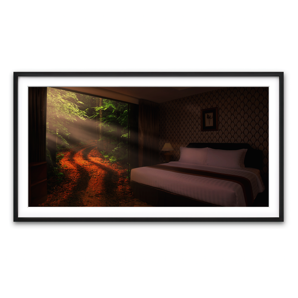Framed Print 2x1 Black