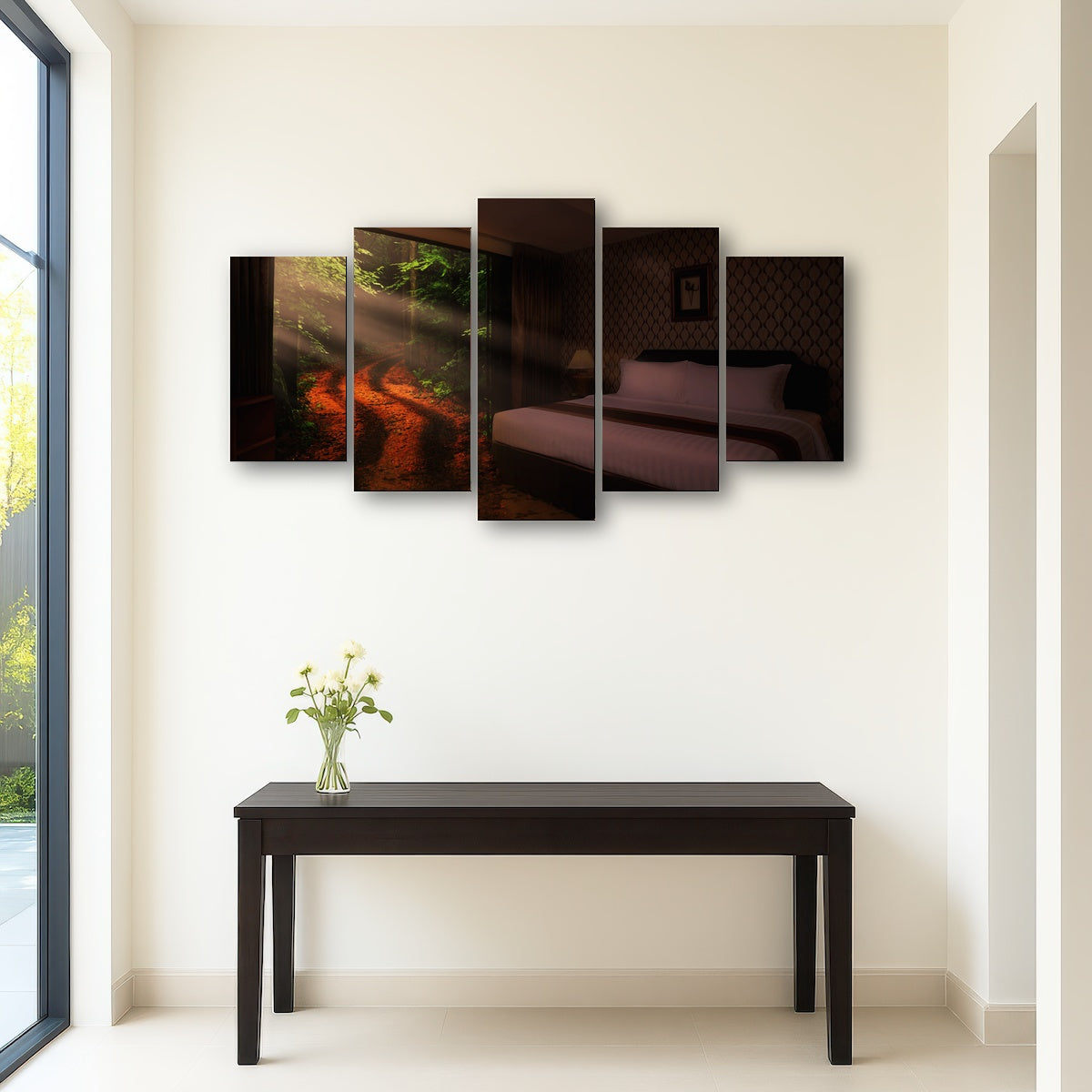 AUTO-MOCKUP ROOM | Bedroom in the Forest