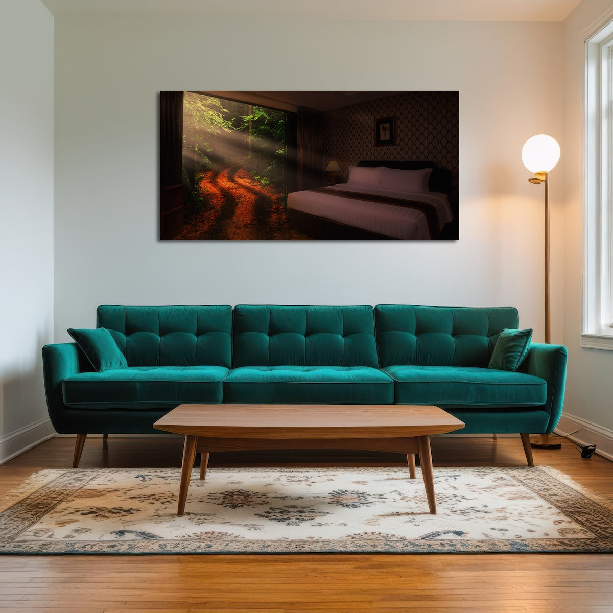 AUTO-MOCKUP ROOM | Bedroom in the Forest