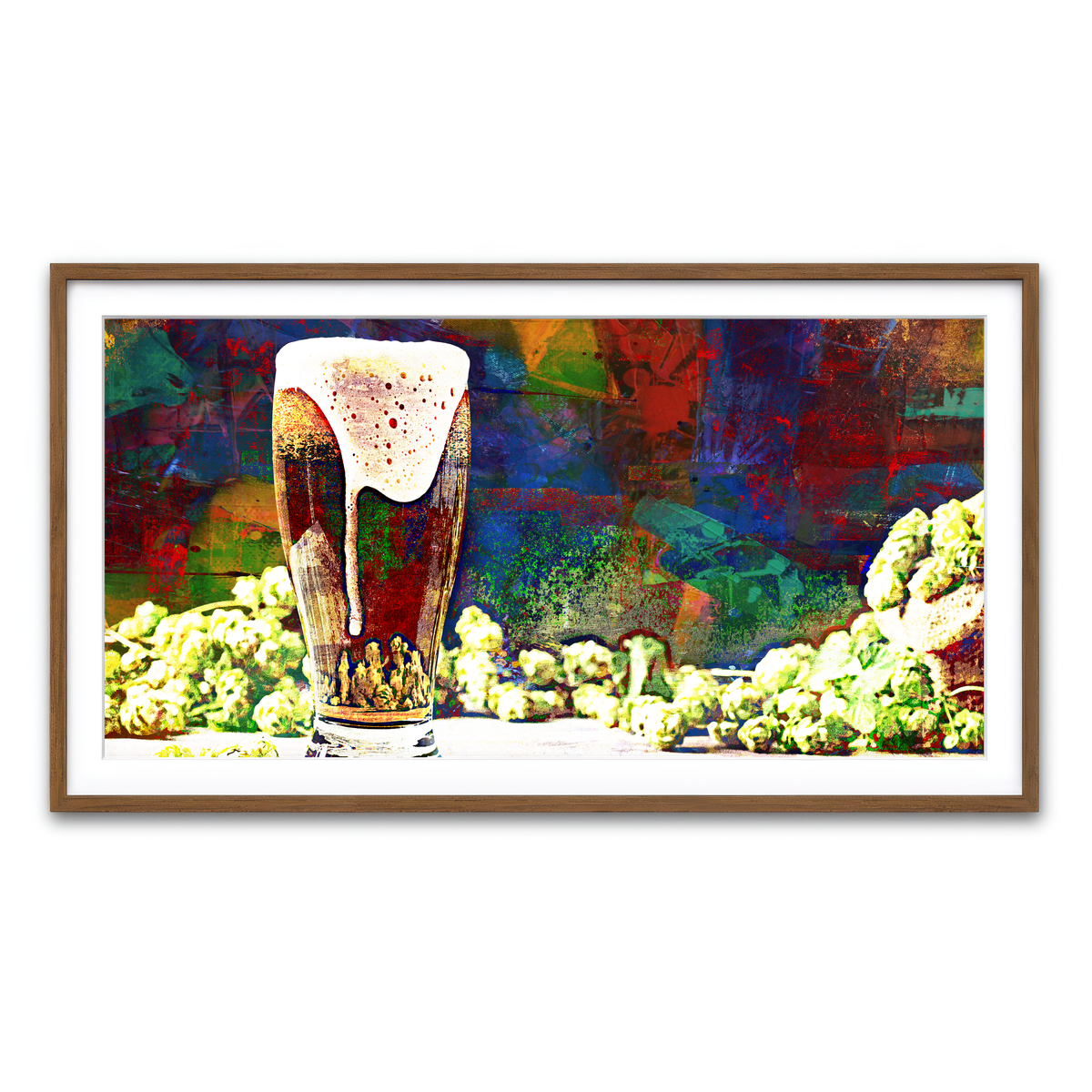Framed Print 2x1 Walnut