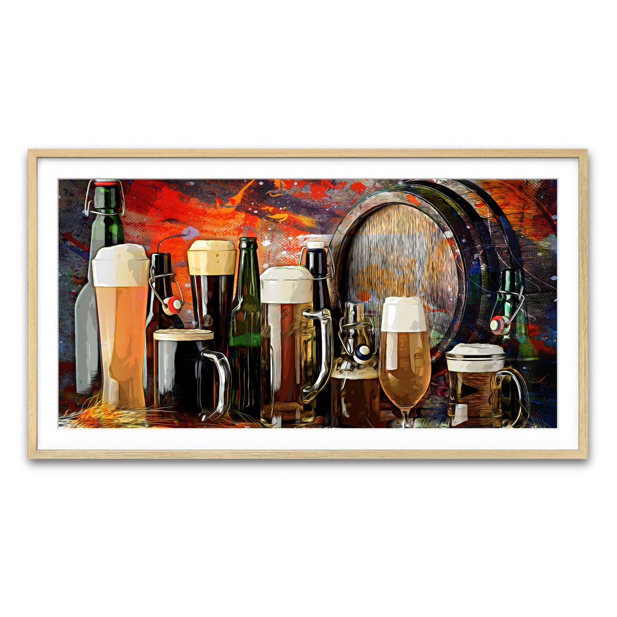 Framed Print 2x1 Natural