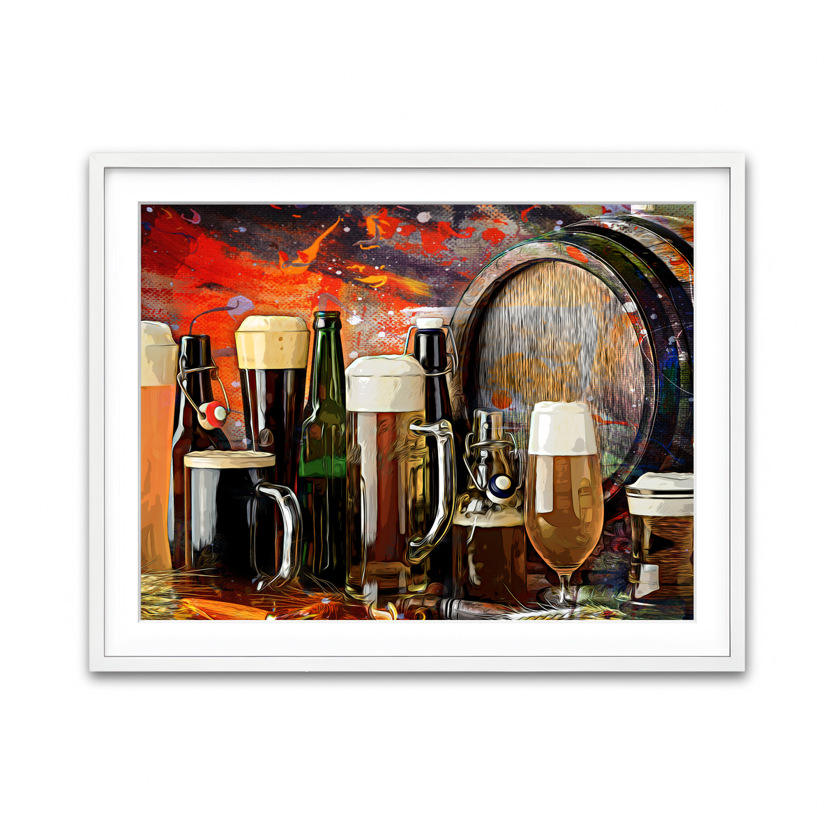 Framed Print 4x3 White