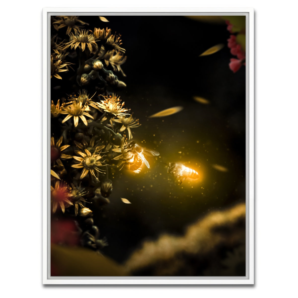 AUTO-MOCKUP WHITE | Bees | 1 Piece | White Framed Canvas | group=3x4