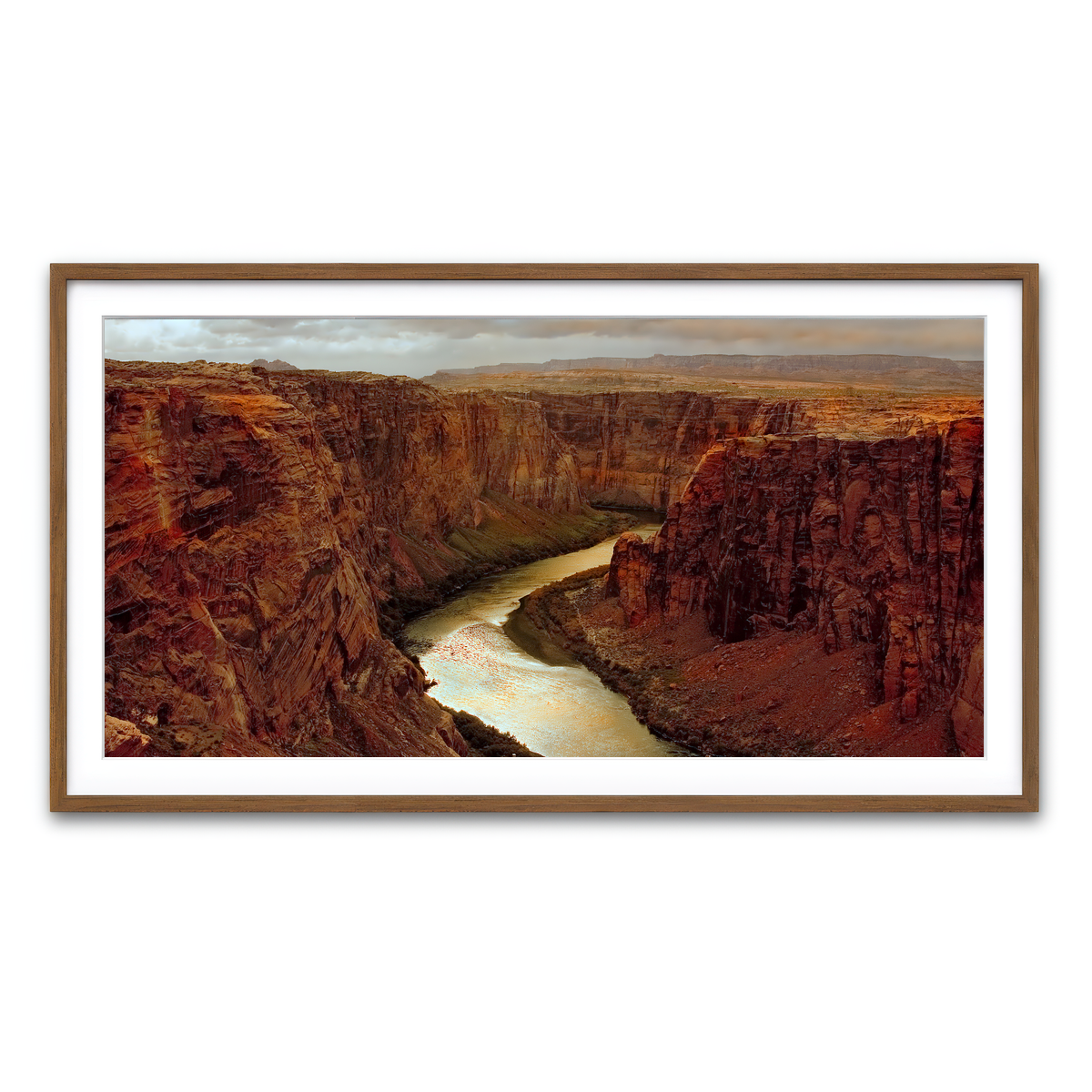 Framed Print 2x1 Walnut