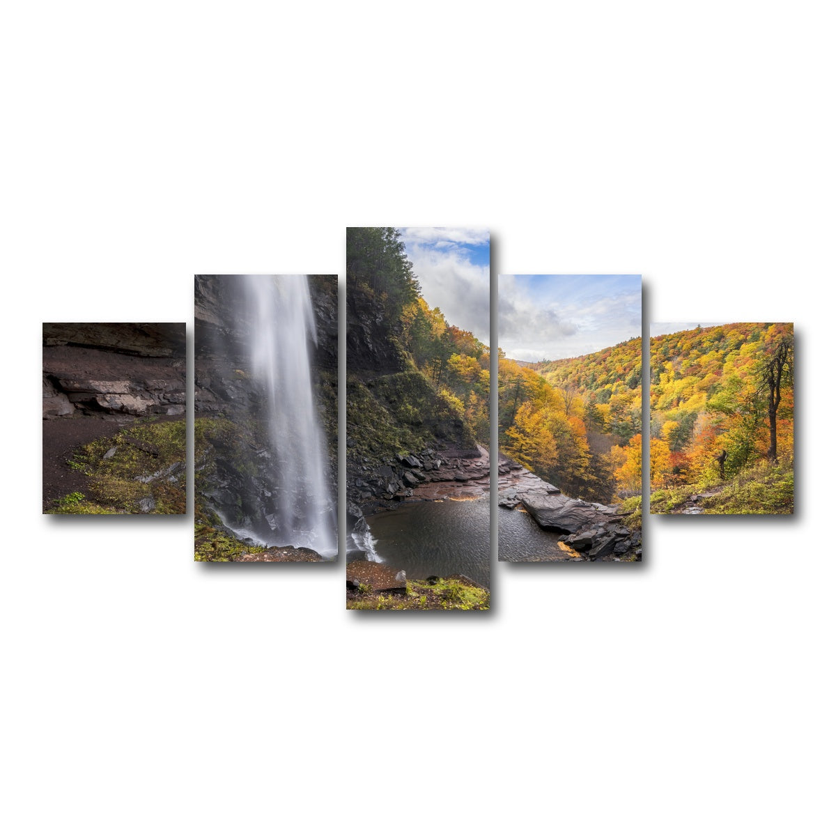 AUTO-MOCKUP WHITE | Behind the Falls | 5 Piece | Gallery Wrap Canvas | group=5_short