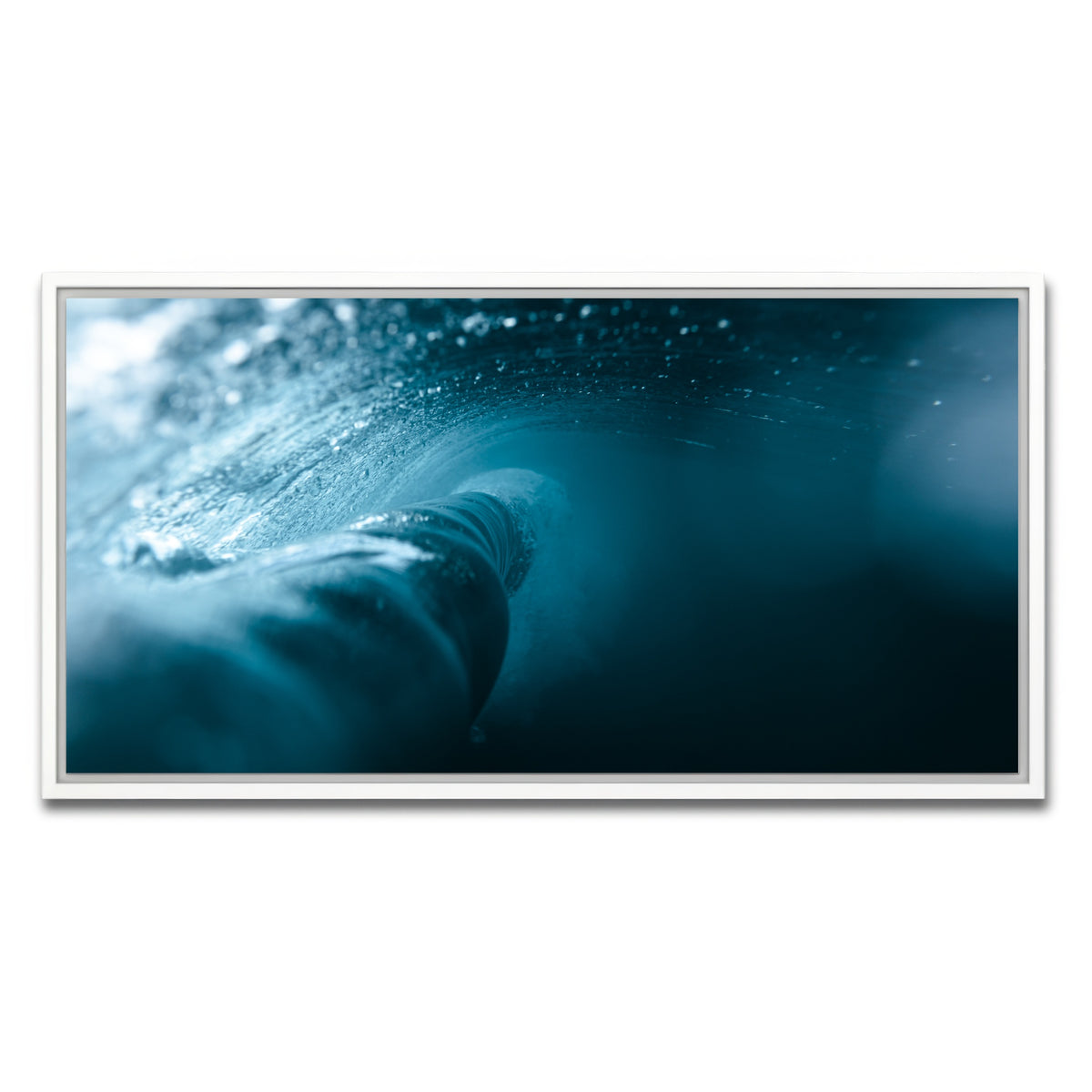 AUTO-MOCKUP WHITE | Behind the Wave | 1 Piece | White Framed Canvas | group=2x1