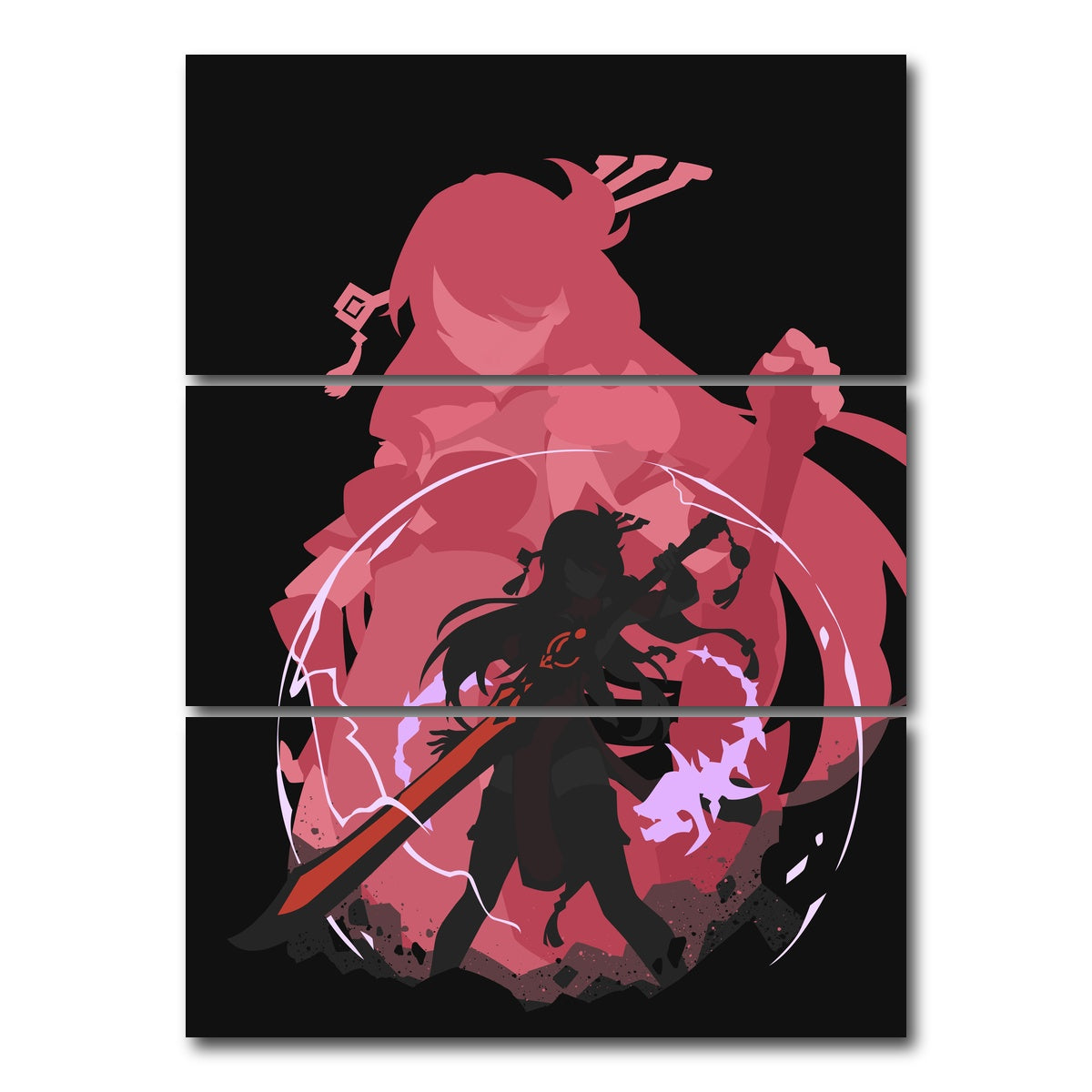 AUTO-MOCKUP WHITE | Beidou | 3 Piece | Gallery Wrap Canvas | group=8x18_stacked