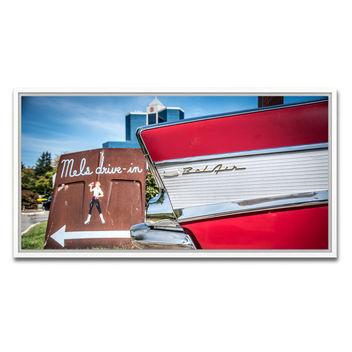 AUTO-MOCKUP WHITE | Bel Air | 1 Piece | White Framed Canvas | group=2x1
