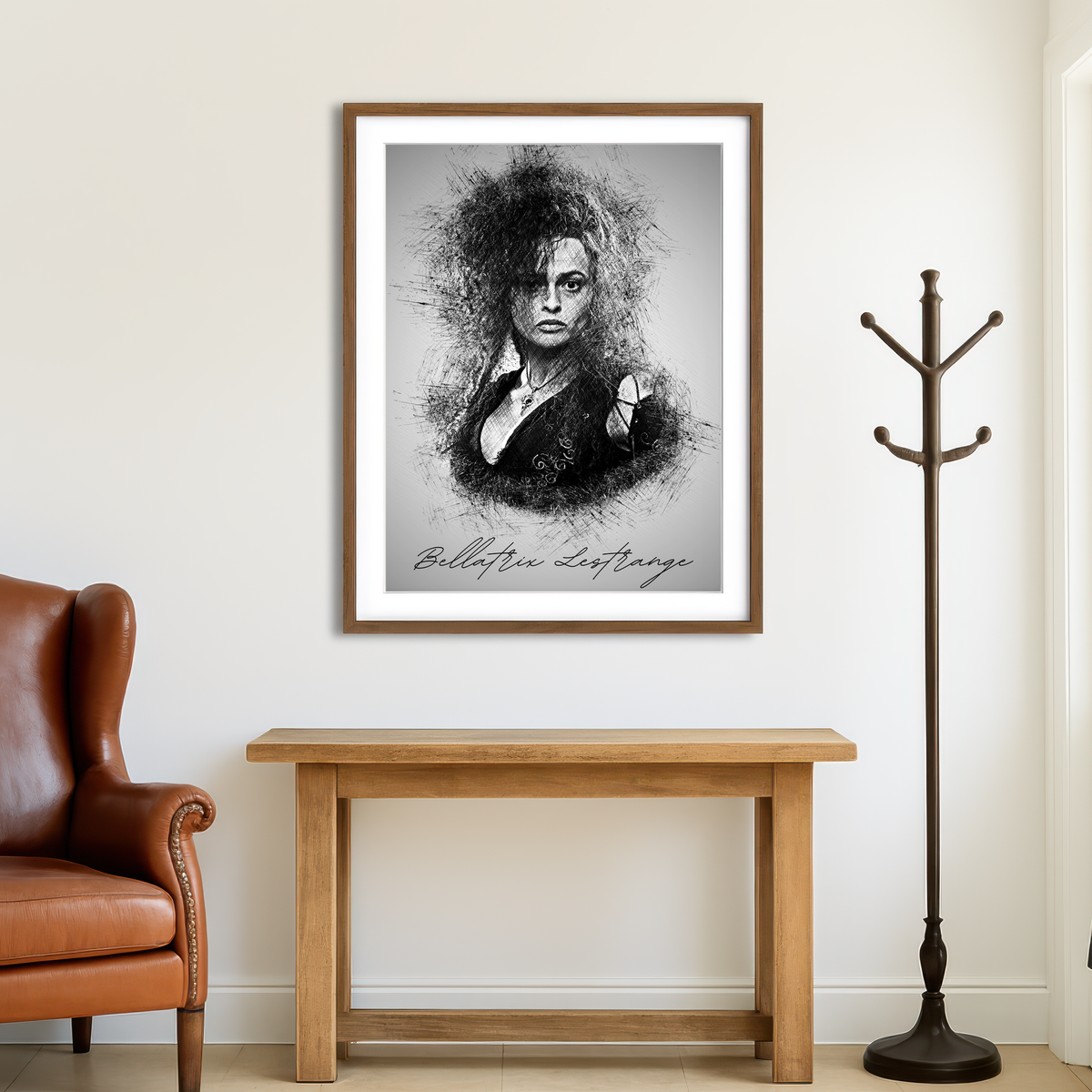 AUTO-MOCKUP ROOM | Bellatrix Lestrange Wall Art