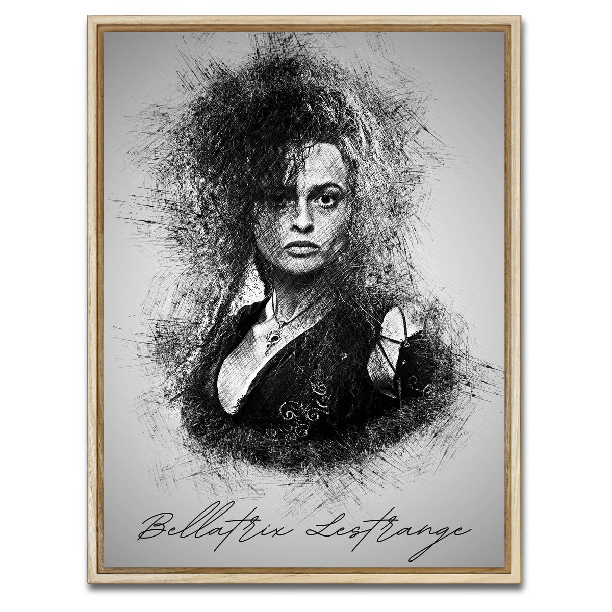 AUTO-MOCKUP WHITE | Bellatrix Lestrange | 1 Piece | Natural Framed Canvas | group=3x4