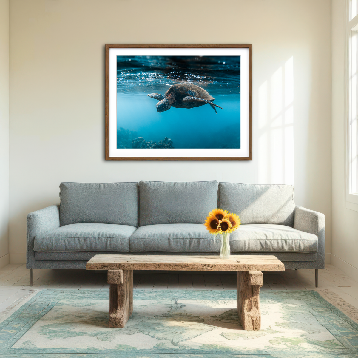 AUTO-MOCKUP ROOM | Below the Surface Wall Art