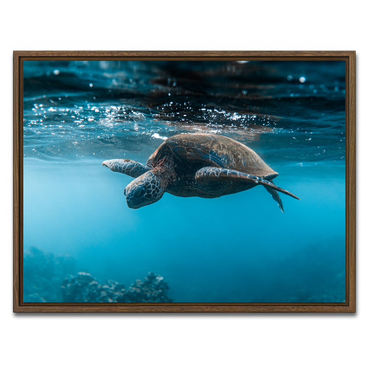 AUTO-MOCKUP WHITE | Below the Surface | 1 Piece | Walnut Framed Canvas | group=4x3