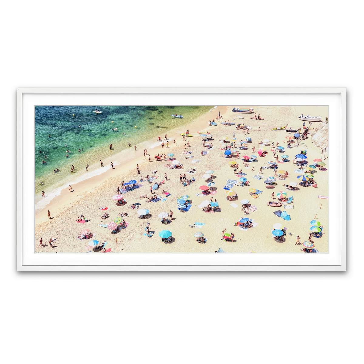 Framed Print 2x1 White
