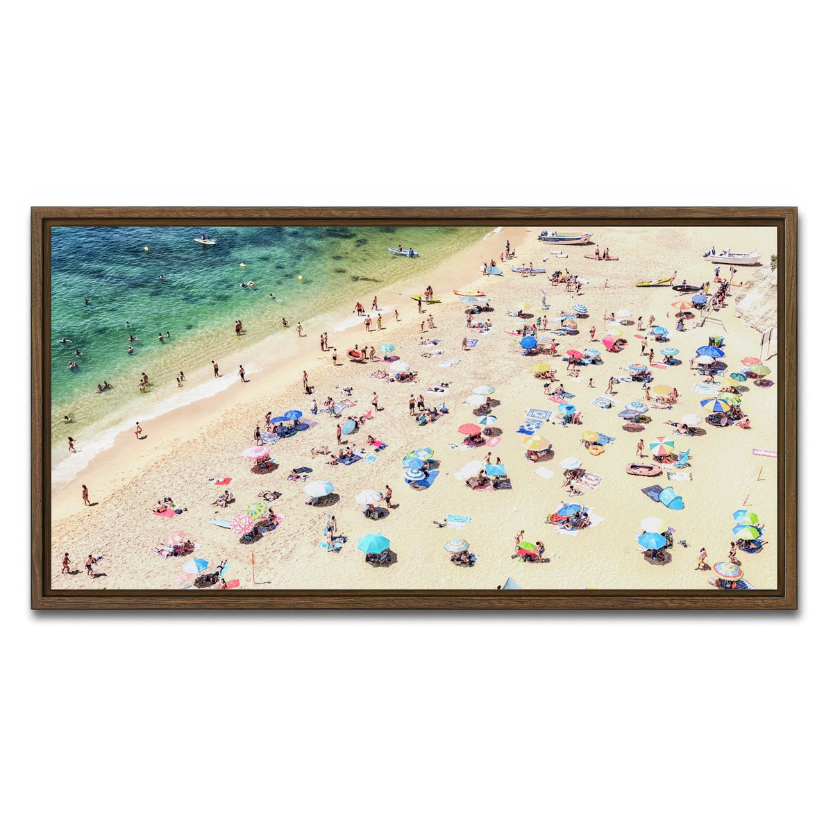 AUTO-MOCKUP WHITE | Benagil | 1 Piece | Walnut Framed Canvas | group=2x1