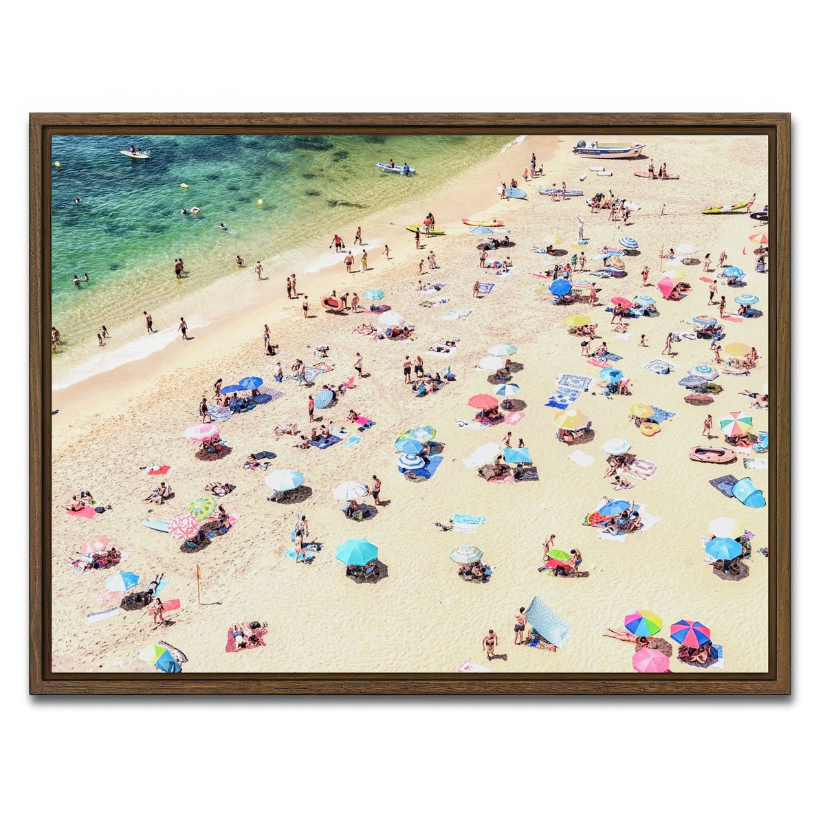 AUTO-MOCKUP WHITE | Benagil | 1 Piece | Walnut Framed Canvas | group=4x3
