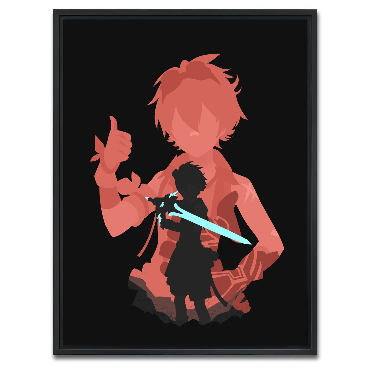 AUTO-MOCKUP WHITE | Bennett | 1 Piece | Black Framed Canvas | group=3x4