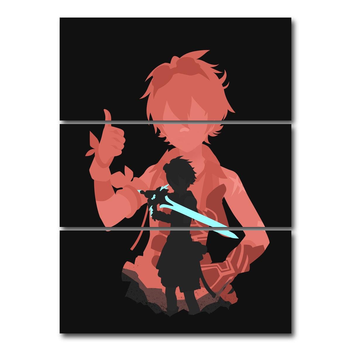 AUTO-MOCKUP WHITE | Bennett | 3 Piece | Gallery Wrap Canvas | group=8x18_stacked