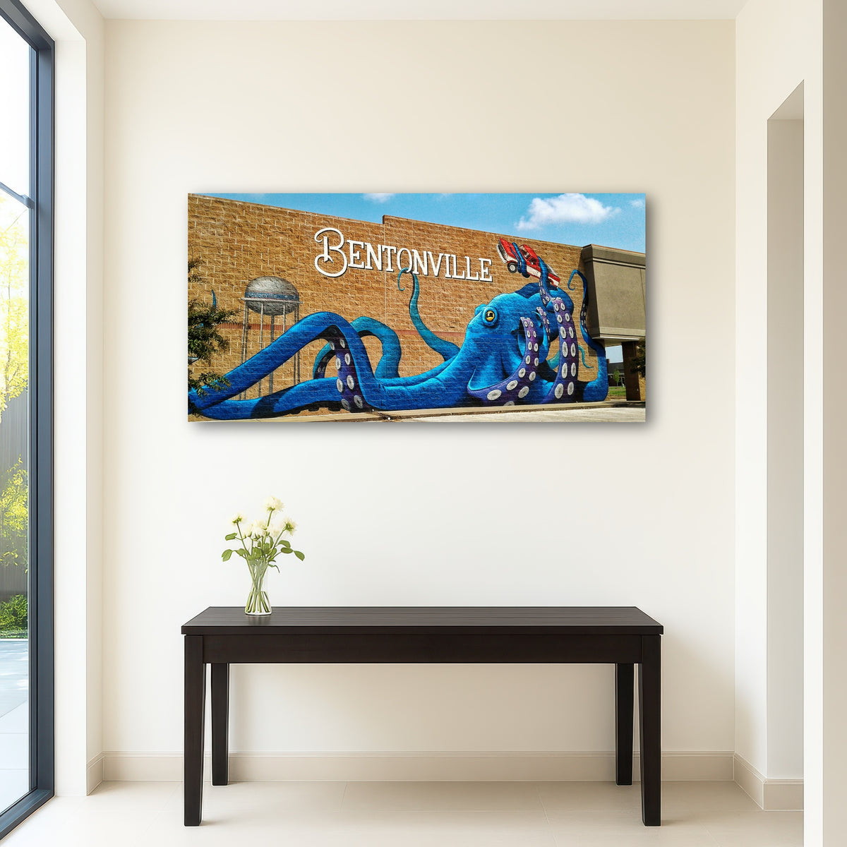 AUTO-MOCKUP ROOM | Bentonville Blue Octopus Mural