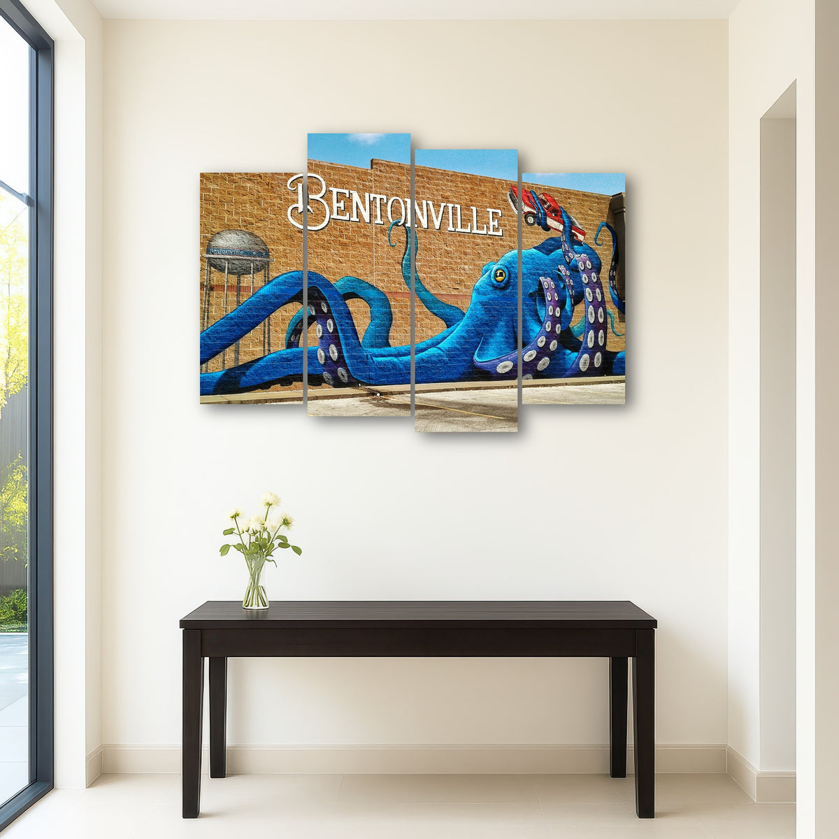AUTO-MOCKUP ROOM | Bentonville Blue Octopus Mural