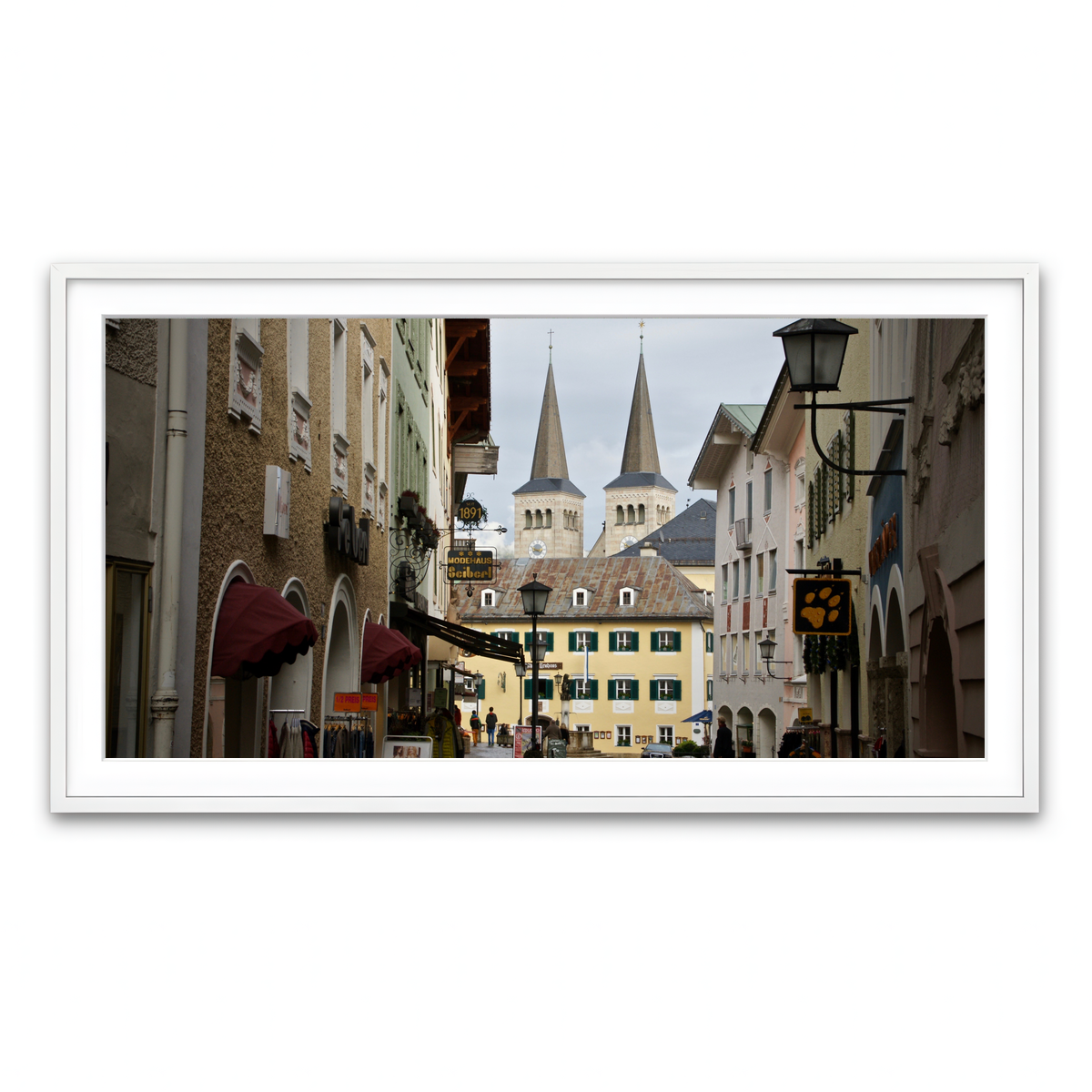 Framed Print 2x1 White