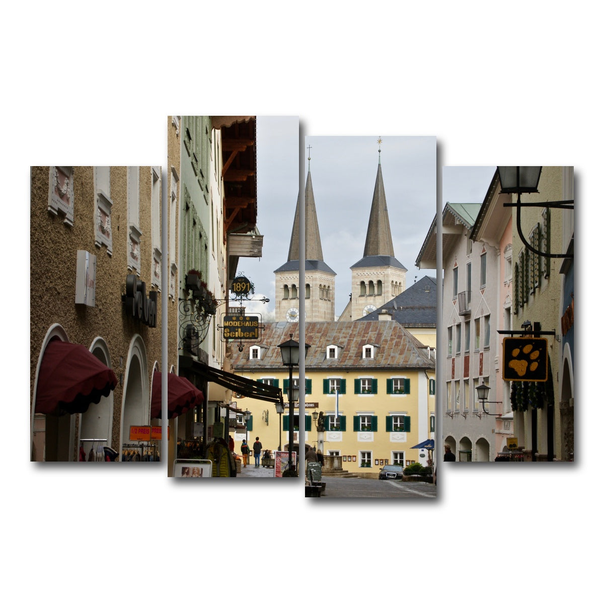 AUTO-MOCKUP WHITE | Berchtesgaden Germany | 4 Piece | Gallery Wrap Canvas | group=4_normal