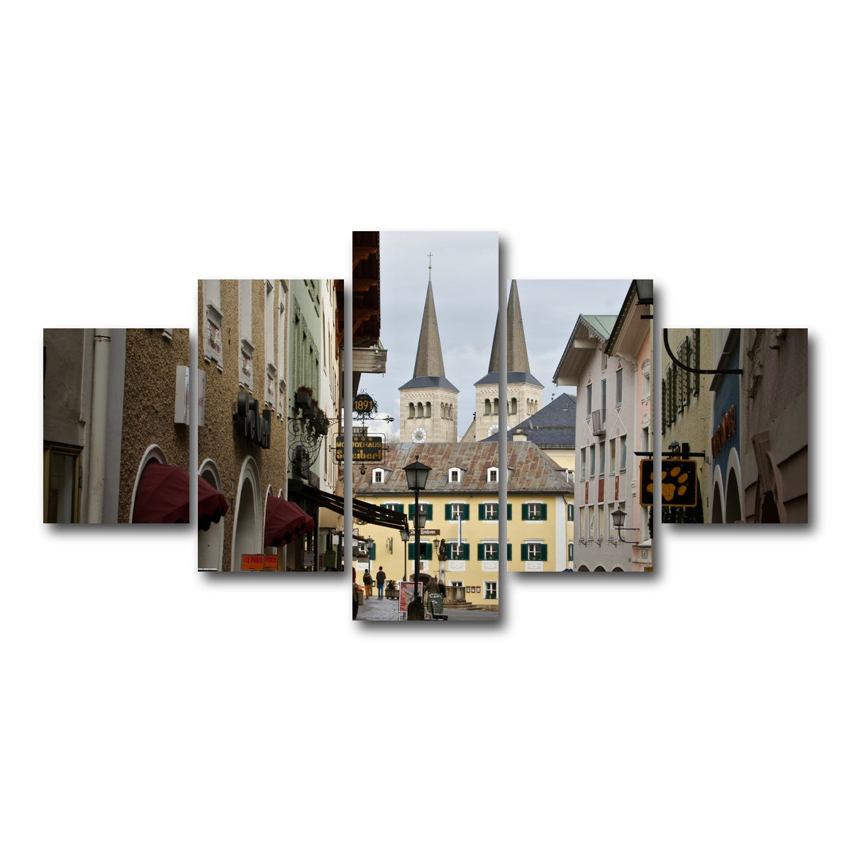 AUTO-MOCKUP WHITE | Berchtesgaden Germany | 5 Piece | Gallery Wrap Canvas | group=5_short