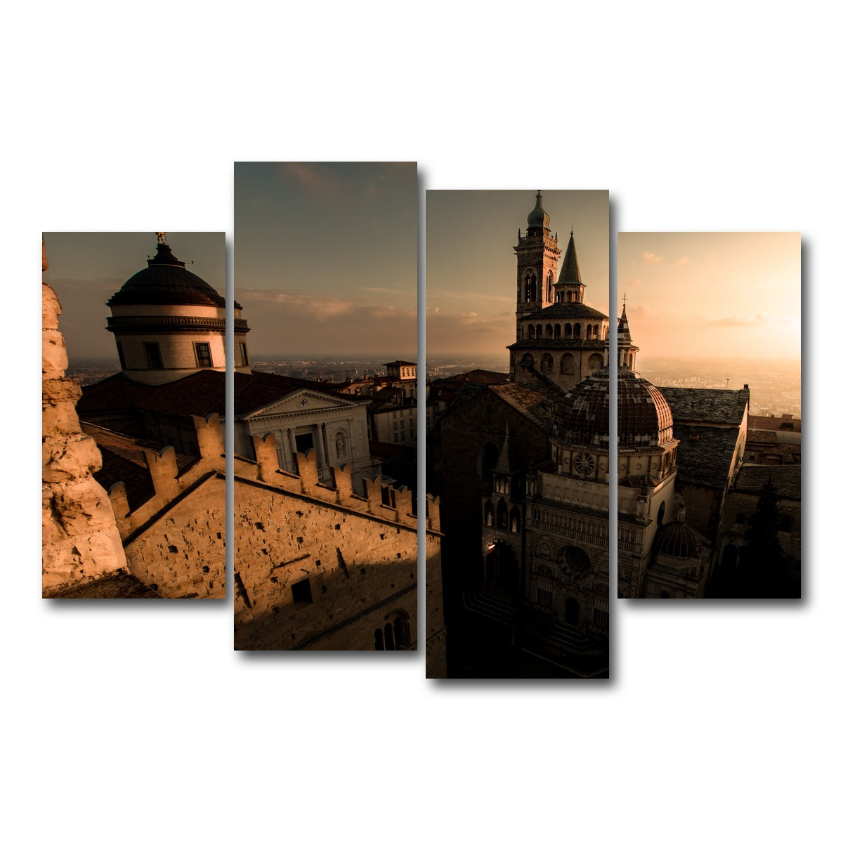 AUTO-MOCKUP WHITE | Bergamo Alta ll | 4 Piece | Gallery Wrap Canvas | group=4_short