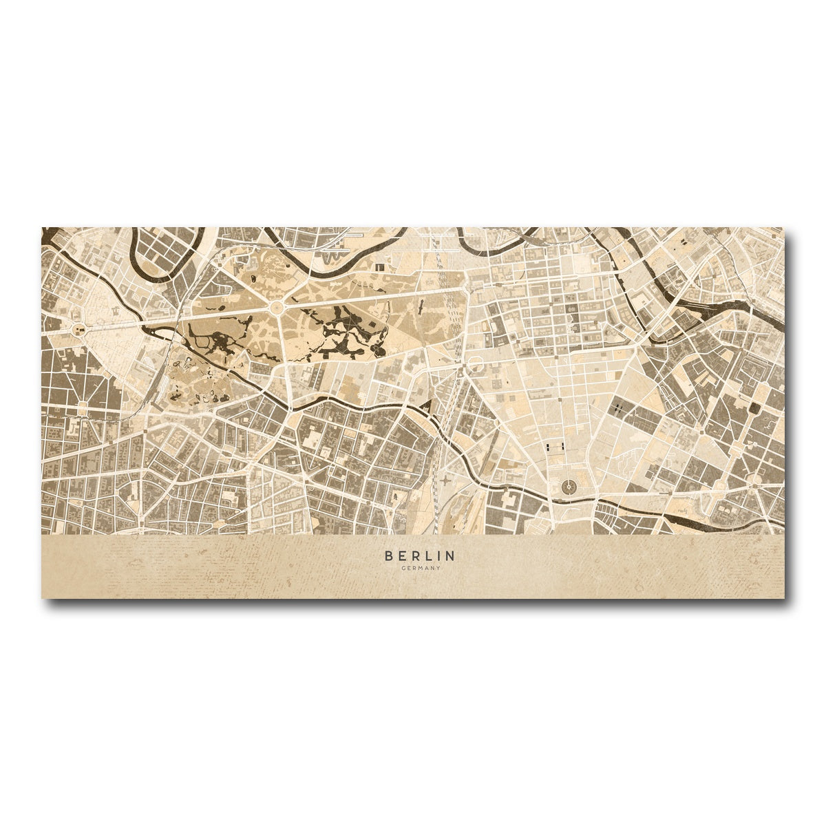 AUTO-MOCKUP WHITE | Berlin Map | 1 Piece | Gallery Wrap Canvas | group=2x1