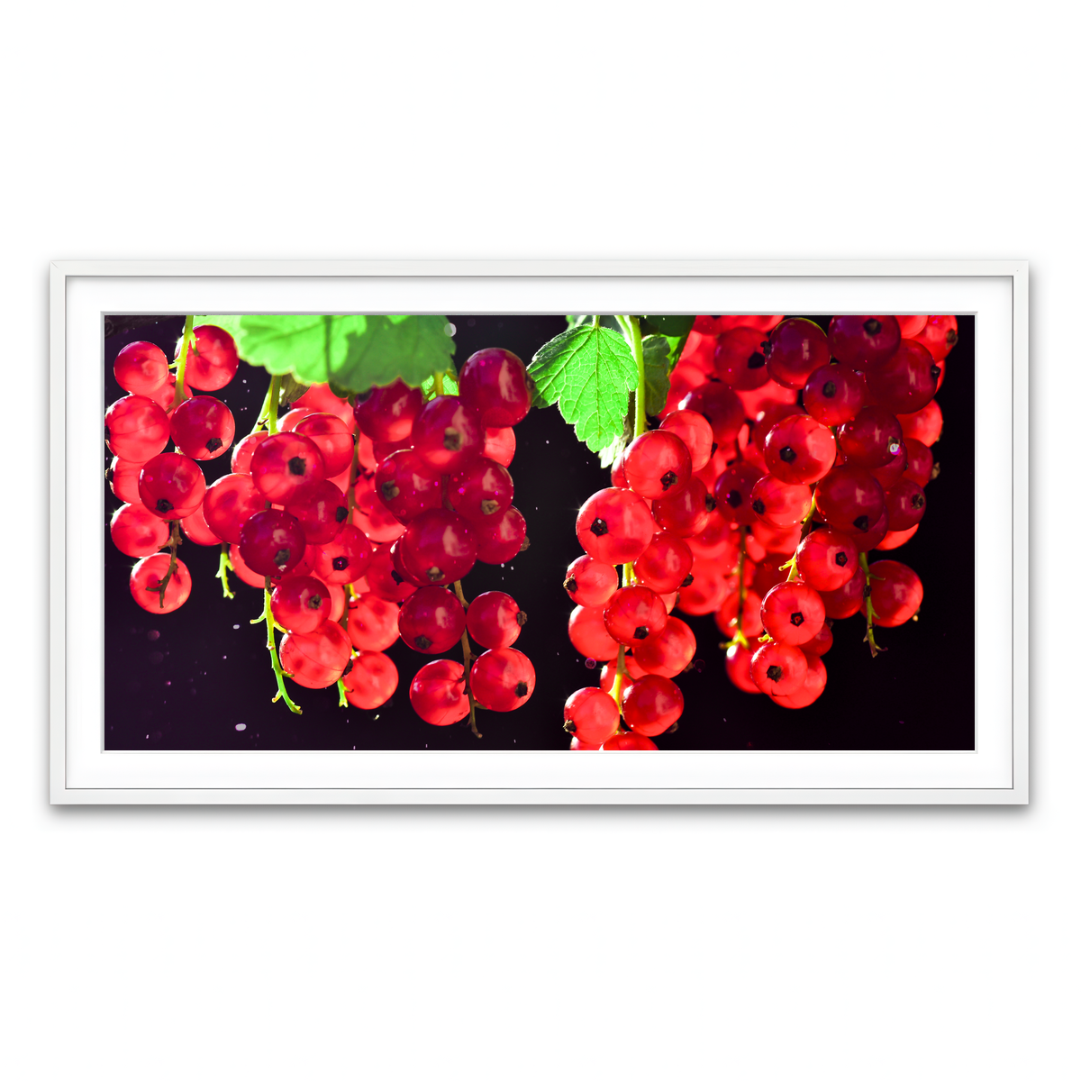 Framed Print 2x1 White