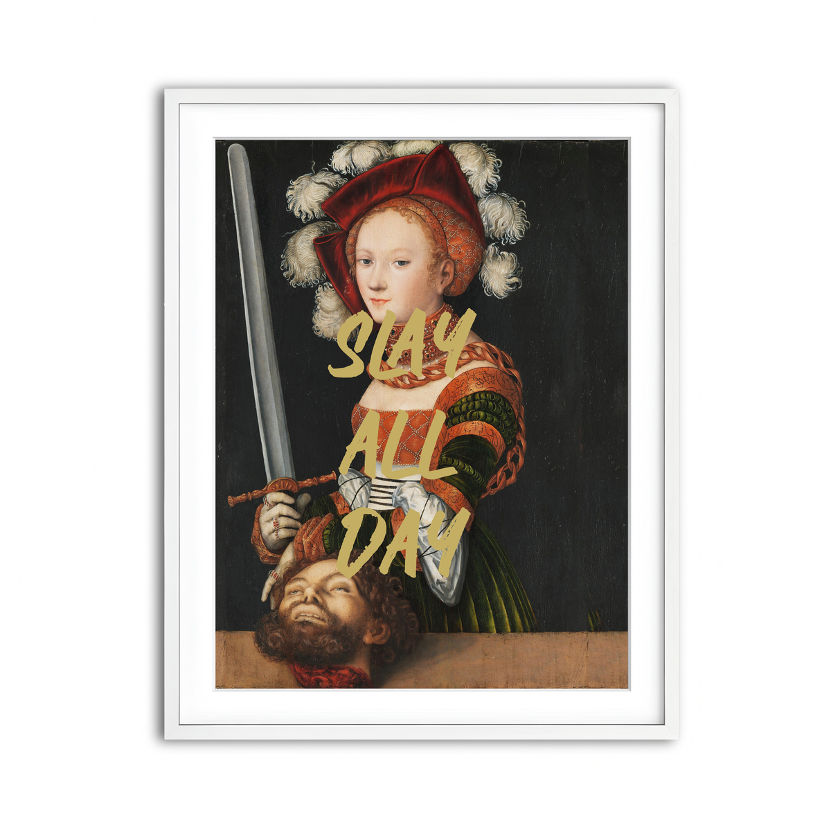 Framed Print 3x4 White