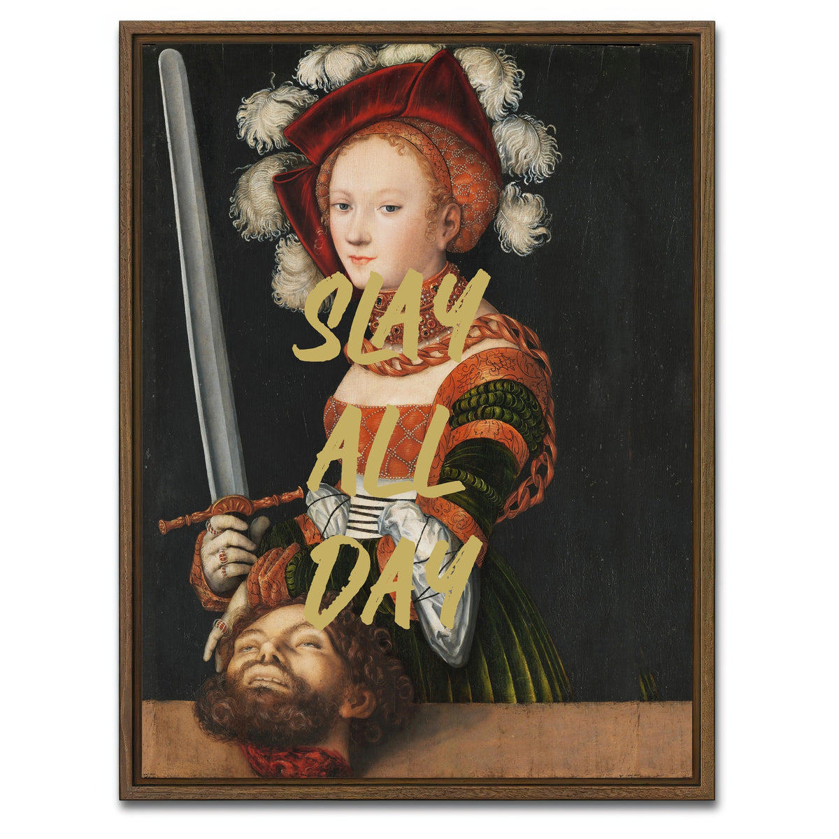 AUTO-MOCKUP WHITE | Best Advice Ever Received | 1 Piece | Walnut Framed Canvas | group=3x4