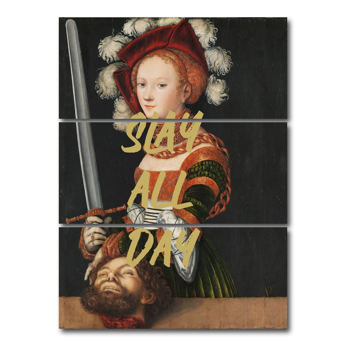 AUTO-MOCKUP WHITE | Best Advice Ever Received | 3 Piece | Gallery Wrap Canvas | group=8x18_stacked