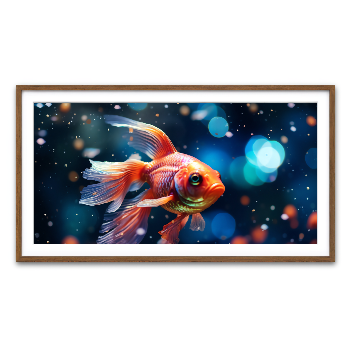 Framed Print 2x1 Walnut