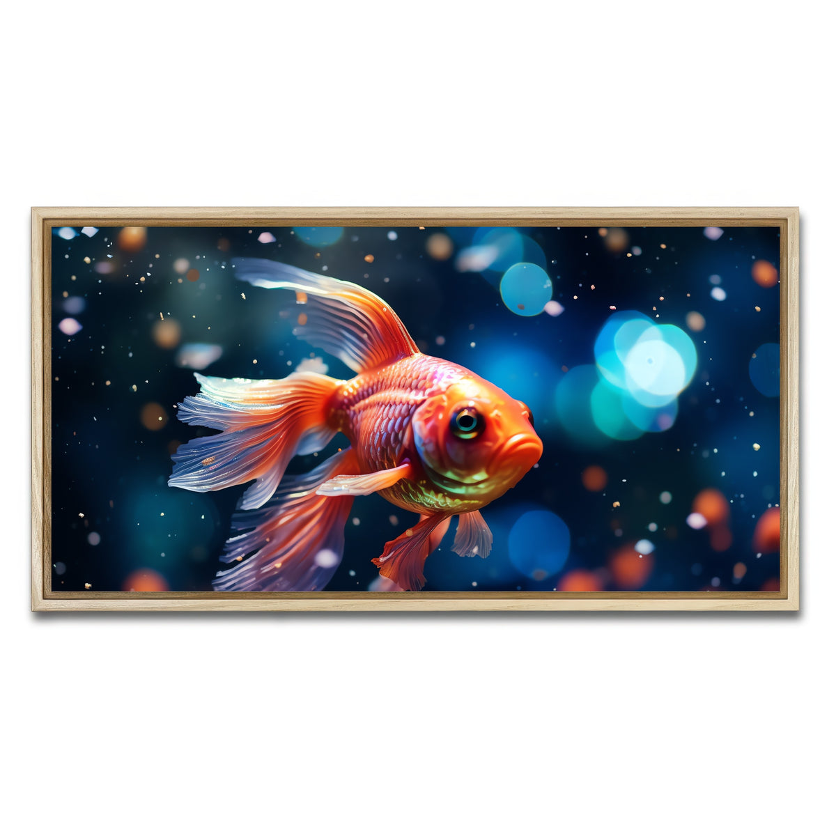 AUTO-MOCKUP WHITE | Betta Fish | 1 Piece | Natural Framed Canvas | group=2x1