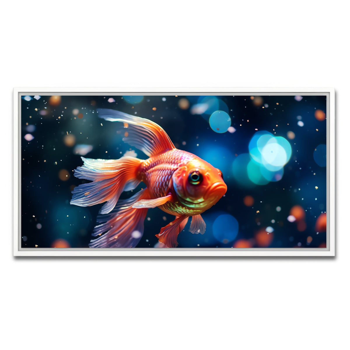 AUTO-MOCKUP WHITE | Betta Fish | 1 Piece | White Framed Canvas | group=2x1