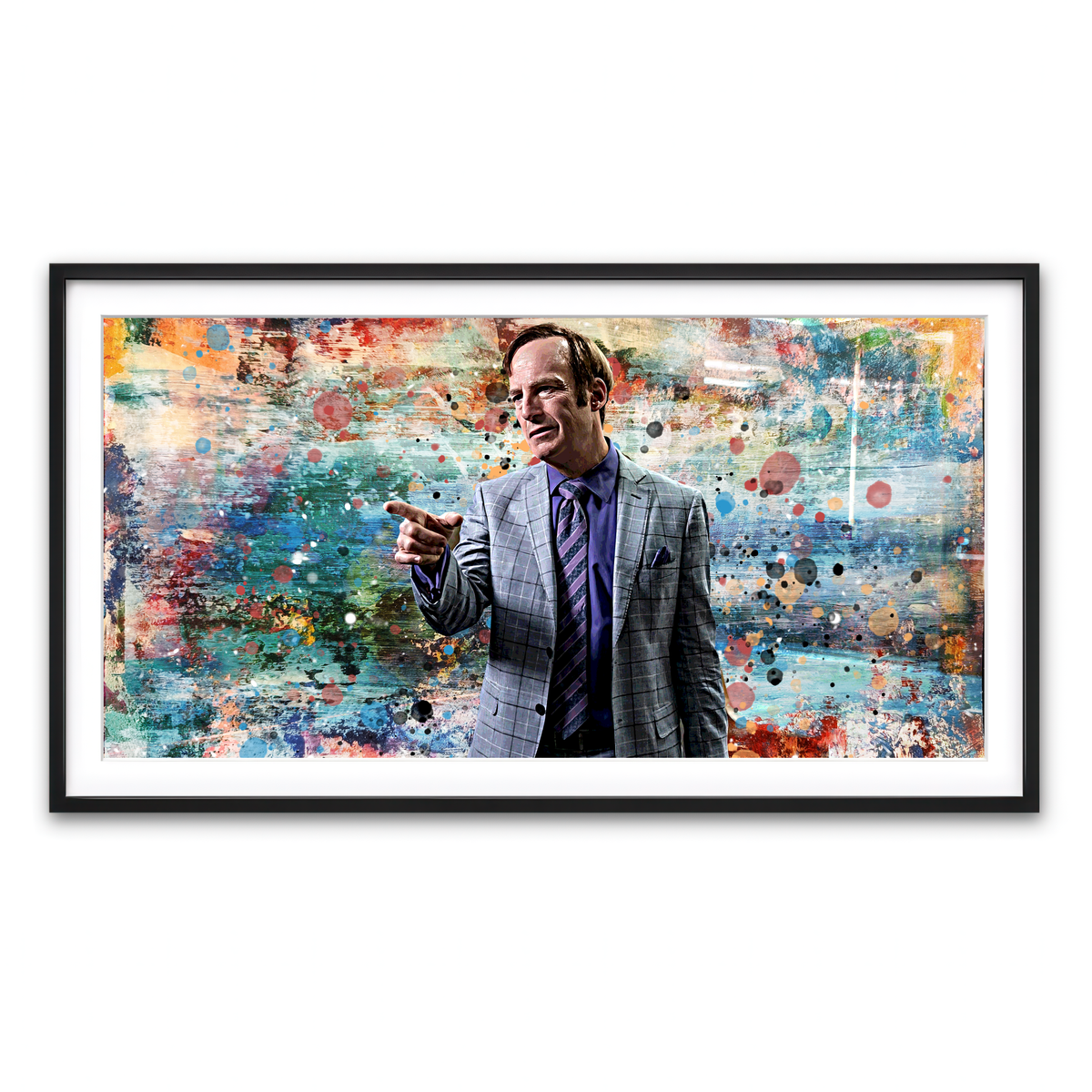 Framed Print 2x1 Black