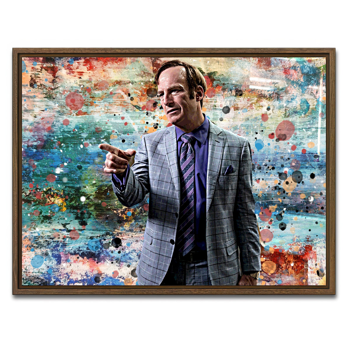 AUTO-MOCKUP WHITE | Better Call Saul | 1 Piece | Walnut Framed Canvas | group=4x3