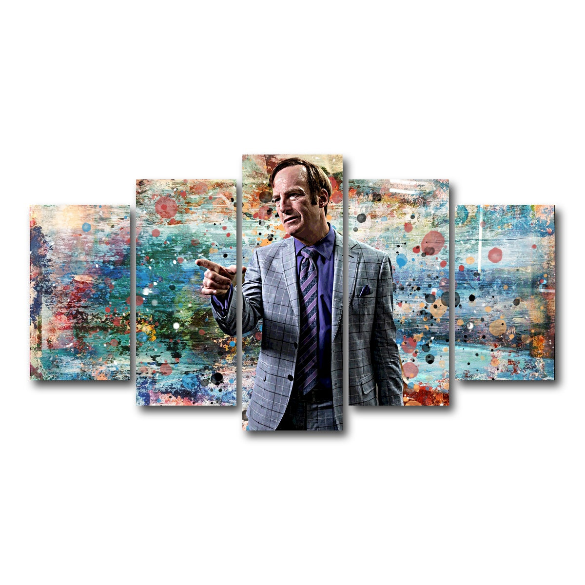 AUTO-MOCKUP WHITE | Better Call Saul | 5 Piece | Gallery Wrap Canvas | group=5_normal